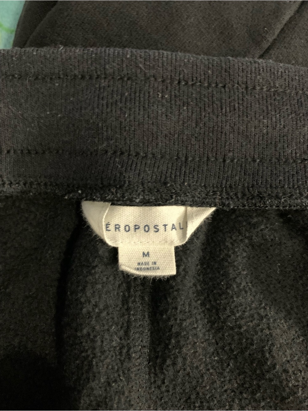 Aeropostale Black AERO Logo Sweatpants Joggers Lounge Pants - Picture 6 of 8